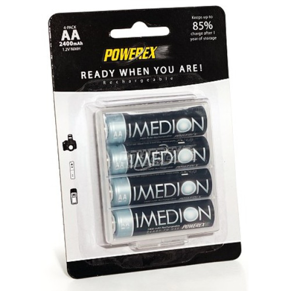 Аккумулятор Powerex MHRAAI4 4 AA Imedion 2400mAh