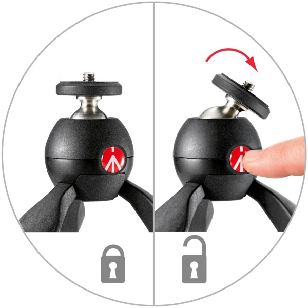 Штатив Manfrotto PIXI Mini Tripod Black