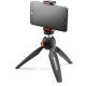Manfrotto Міні-штатив, чорний, з універсальним затиском для смартфона