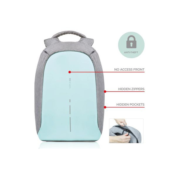 Рюкзак для ноутбука XD Design Bobby compact anti-theft mint green