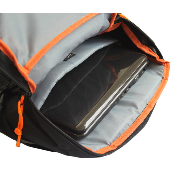 Рюкзак для ноутбука 15.6"-16" D-LEX, поліестер, чорний LX-670Р-BK