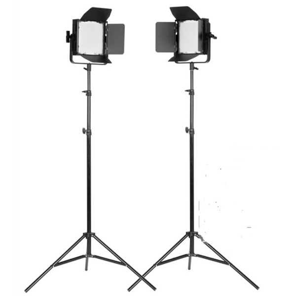 Набор LED света Tolifo Gi-King Series GK-J-600S 2X36W Pro 2Kit+T portable LED Video Lighting Kit With Wire Dimmer Control Led Panel Light For Video Photography Studio Kit