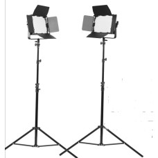 Набор LED света Tolifo 	GK-J-900SB dimmable 2x900 led Video Lighting Kit Bi-Color High CRI Led Video Panel with stand,barn doors,softboX