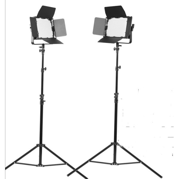 Набор LED света Tolifo GK-J-900SB dimmable 2x900 led Video Lighting Kit Bi-Color High CRI Led Video Panel with stand,barn doors,softboX