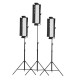 Набір LED світла Tolifo 3x2016 bi-color best led video light kit With Stands GK-J-2016SB 3-light kit