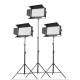 Набір LED світла Tolifo (set of 3)GK-J-3200HS ultra high power 3200 led panel light kit with Dimmer Switch for All Photo Video & Film Production Lighting Kit