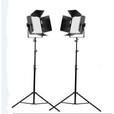 Набор LED света Tolifo Gi-King series 1520 dimmable daylight 90W LED studio 2 lighting kits with led display remote control for broadcasting GK-J-1520SA  2 light kit