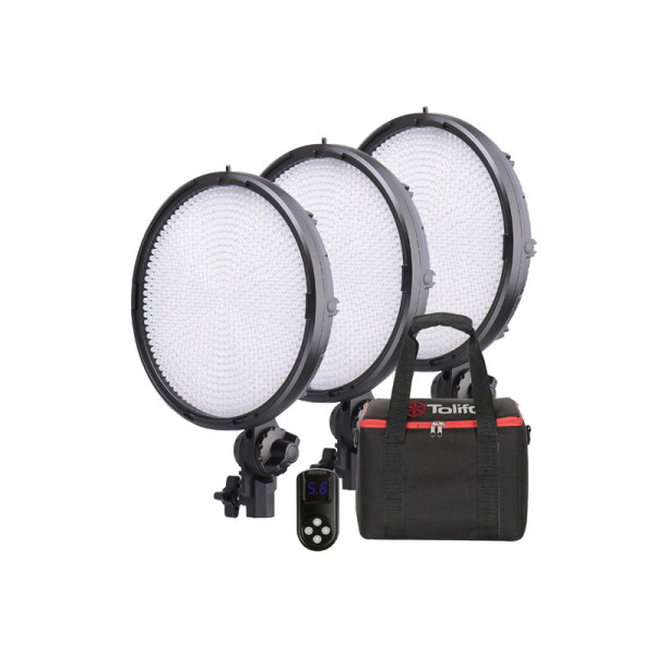 Набор LED света Tolifo Double 800 Bi Color LED Light Bulbs Photography Lighting Panel and Light Stand Kit, PT-800B 3200K-5600K , led lights for videography