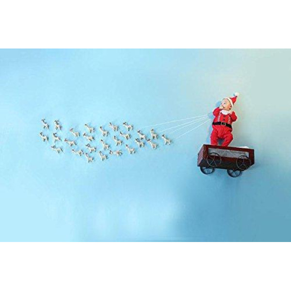 Фон для съёмки Visico PVC-7013 Blue (70x130см)