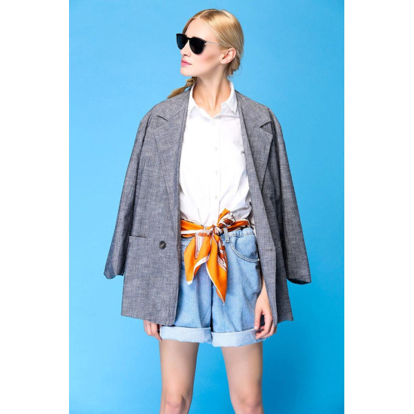 Фон для съёмки Visico PVC-7013 Blue (70x130см)