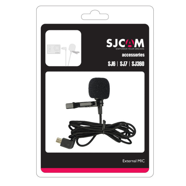Внешний микрофон-петличка SJCAM для SJ6 / SJ7 / SJ360 (тип-A)
