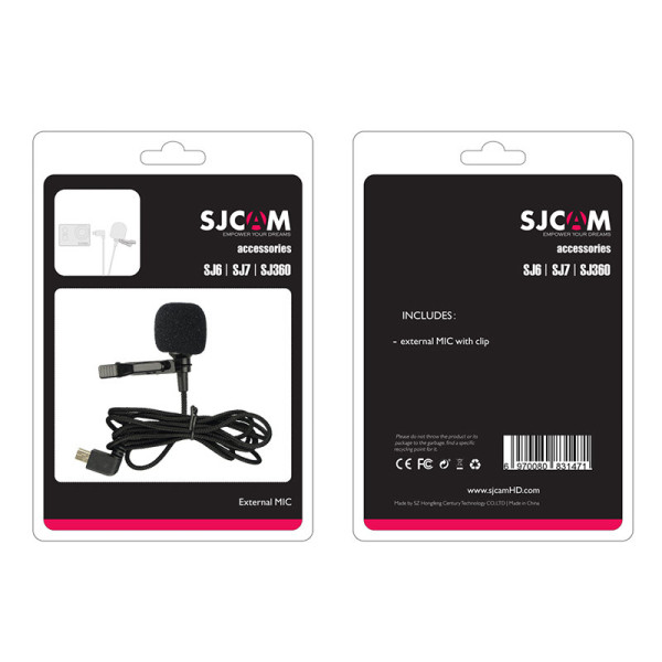 Внешний микрофон-петличка SJCAM для SJ6 / SJ7 / SJ360 (тип-A)