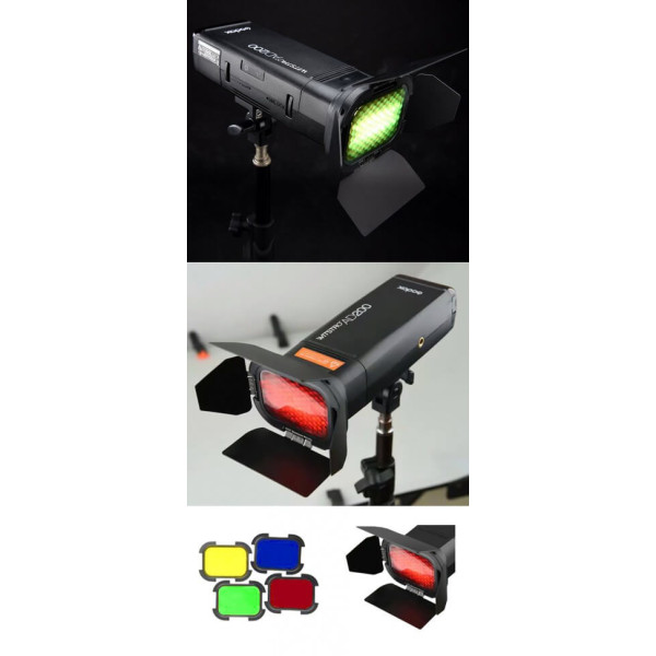 Набор шторки, соты, фильтры для AD200 Godox