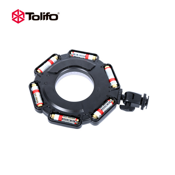 LED панель Tolifo Phantom 160 bright LEDs bi color 3200K-5600K macro ring light on camera LED light panel for Nikon Cannon camcorder
