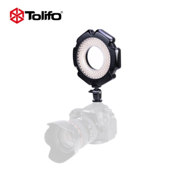 LED панель Tolifo R-160S Phantom 160 bright LEDs daylight 5600K на camera LED ring light for macro photography