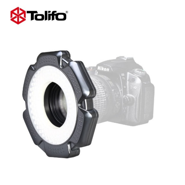 LED панель Tolifo R-160S Phantom 160 bright LEDs daylight 5600K на camera LED ring light for macro photography