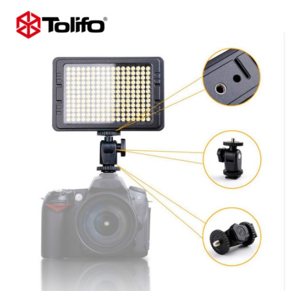 LED панель Tolifo PT-204B hot sell 204 bi-color 3200K/5600k LED light video camera for photography