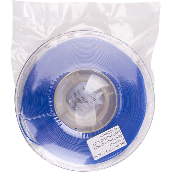 PETG-пластик PowerPlant Filament для 3D-принтера 1.75 мм 1 кг, синий