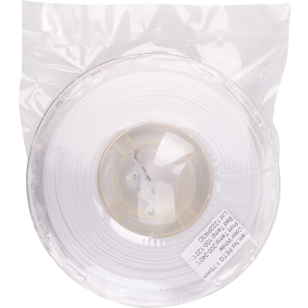 PETG-пластик PowerPlant Filament для 3D-принтера 1.75 мм 1 кг, белый