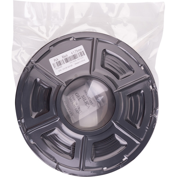 PLA-пластик PowerPlant Filament для 3D-принтера 1.75 мм 1 кг, черный
