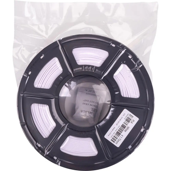 PLA-пластик PowerPlant Filament для 3D-принтера 1.75 мм 1 кг, белый