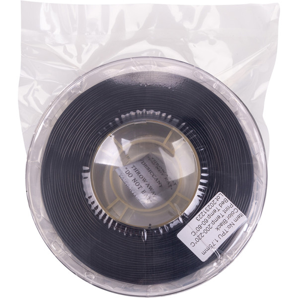 TPU-пластик PowerPlant Filament для 3D-принтера 1.75 мм 1 кг, черный