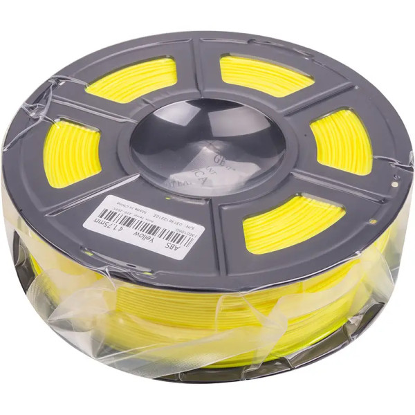ABS-пластик PowerPlant Filament для 3D-принтера 1.75 мм 1 кг, желтый