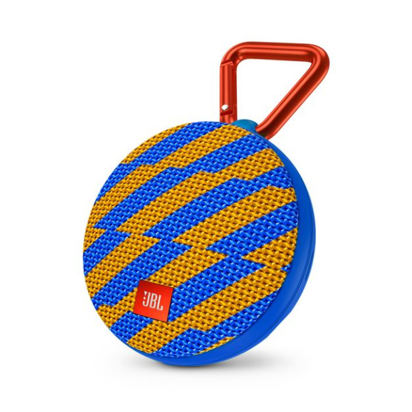 Акустика JBL Clip 2 Zap сине-желтый узор