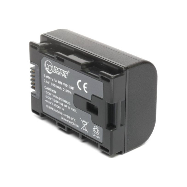 Акумуляторний блок ExtraDigital JVC BN-VG108E (chip) (BDJ1309)