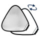 Відбивач трикутний Lastolite TriGrip 75см Silver/White (3631)