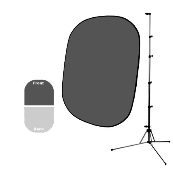 Фон Savage Infinity Collapsible Dark/Light Gray 1.52mx 1.83m (зі стійкою)