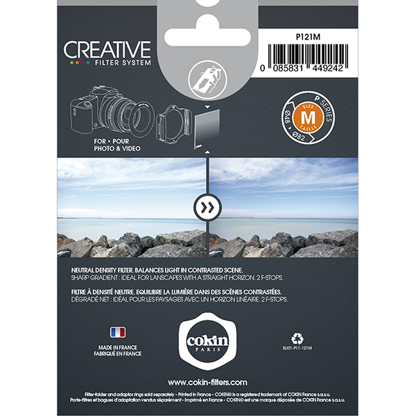 Светофильтр Cokin Grad. Neutral Grey G2-Medium (ND4) (0.6) P 121M