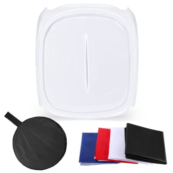Лайткуб (фотобокс) Mircopro LT-011 120х120х120см білий з 2 фонами