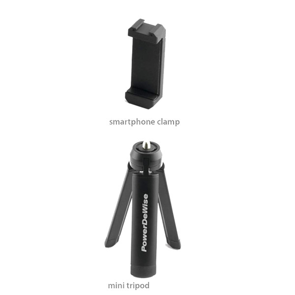 Штатив	POWERDEWISE + Крепление телефона