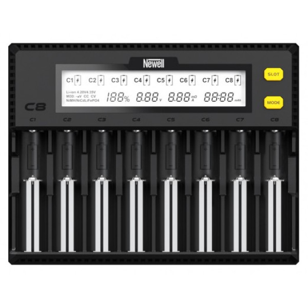 Зарядное устройство Newell Smart C8 для NiMH / Li-Ion аккумуляторов (Smart C8)