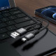 Кабель ACEFAST C1-04 USB to Type-C 3A, 1.2m, nylon aluminum connectors, Gray