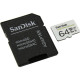 Карта пам'яті microSDXC (UHS-1 U3) SanDisk High Endurance 64 ГБ класу 10 V30 (100 Мбіт/с) (адаптер SD)
