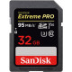 Карта пам'яті SDHC (UHS-1 U3) SanDisk Extreme Pro 32 ГБ класу 10 V30 (95 Мбіт/с, 633×)