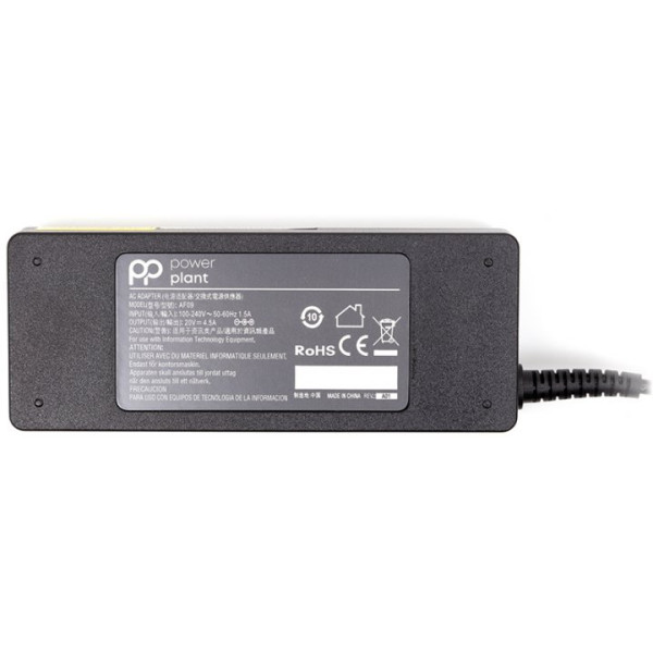 Блок питания PowerPlant для ноутбука LENOVO 20 В 90 Вт 4.5 A 4.0 х 1.7 (IB90H4017)