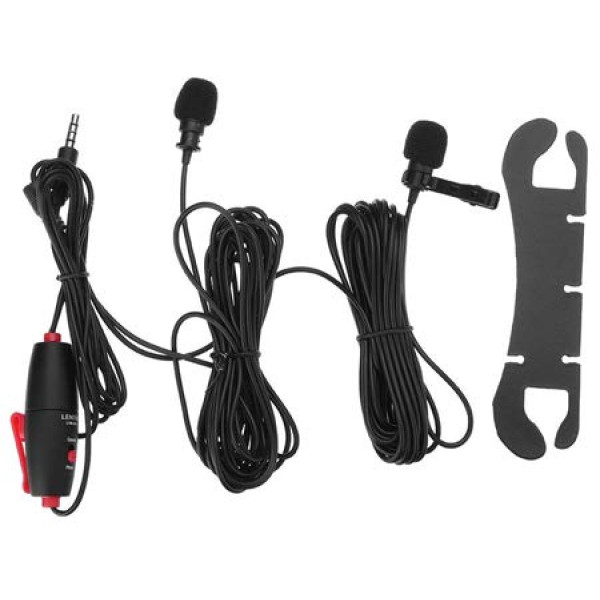 Петличний мікрофон Lensgo DM1 dual