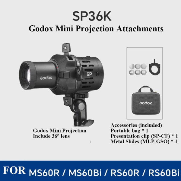 Проекційна лінза Godox для MS60Bi і MS60R (SP36K)
