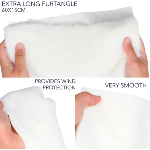 Меховое полотно для ветрозащиты микрофона URSA Straps FurTangle 30×15 см, белое (U-FURTANG-WHT)
