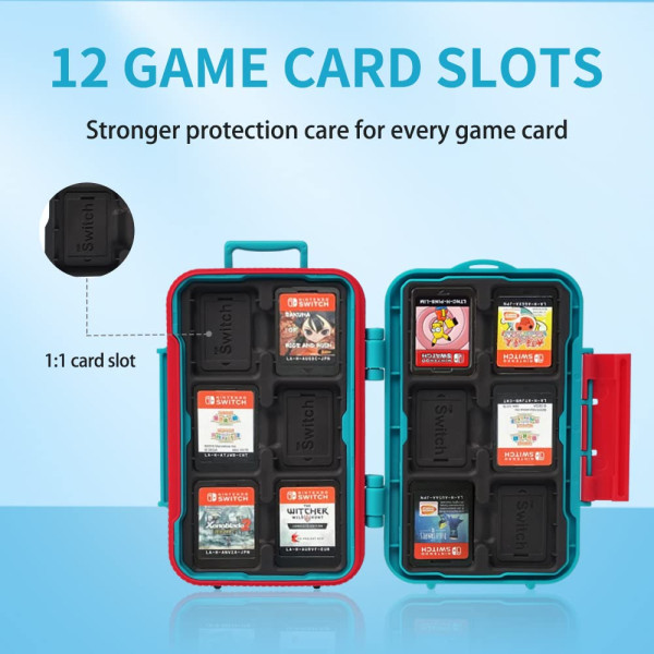 Защитный противоударный чехол Lynca KH6S для игровых карт Nintendo Switch и NS NX Hard Shell (голубой)
