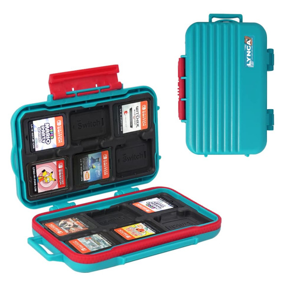 Защитный противоударный чехол Lynca KH6S для игровых карт Nintendo Switch и NS NX Hard Shell (голубой)