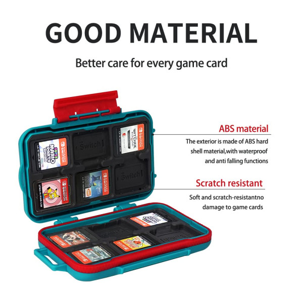 Защитный противоударный чехол Lynca KH6S для игровых карт Nintendo Switch и NS NX Hard Shell (голубой)