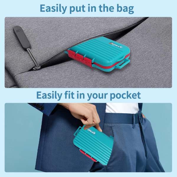 Защитный противоударный чехол Lynca KH6S для игровых карт Nintendo Switch и NS NX Hard Shell (голубой)