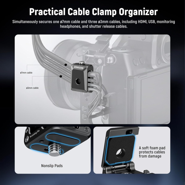 Кабельный зажим Neewer UA073 Spring Loaded Cable Clamp (UA073)