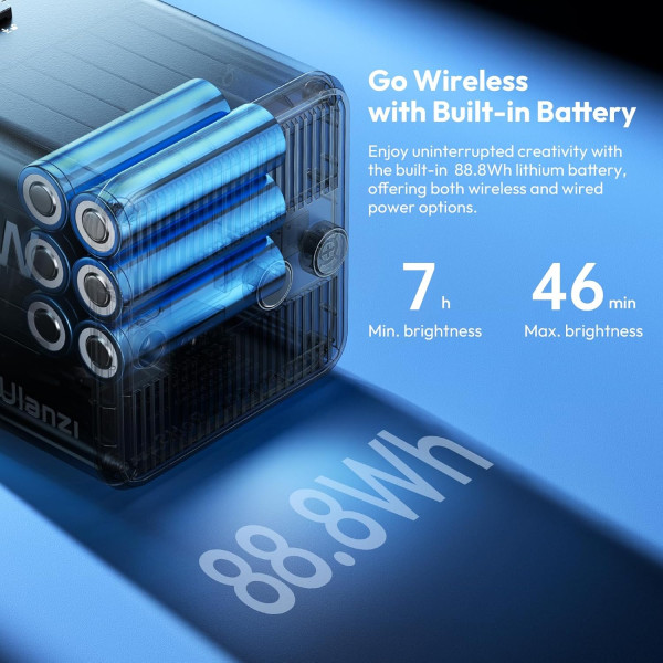 Постоянный свет с аккумулятором 100Вт Bi-Color CRI 95+ 2700-6500К Ulanzi ML100Bi