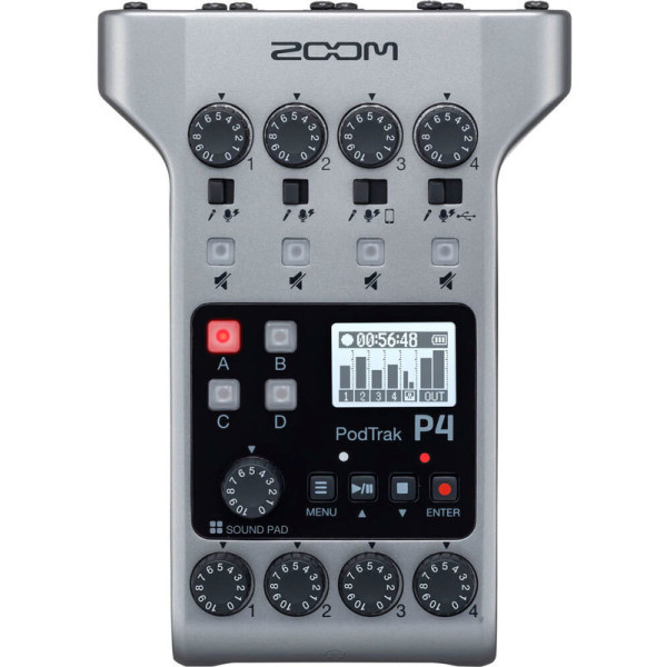 Zoom PodTrak P4 аудиорекордер для подкастеров