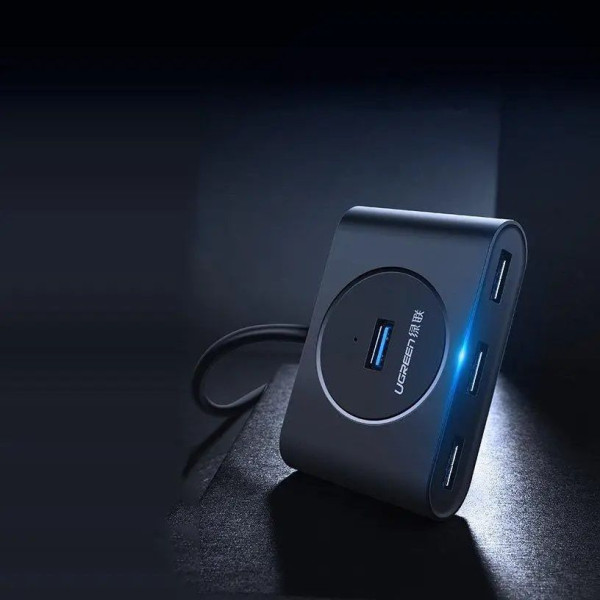 USB-хаб UGREEN USB 3.0 Hub 0.5m (Black)